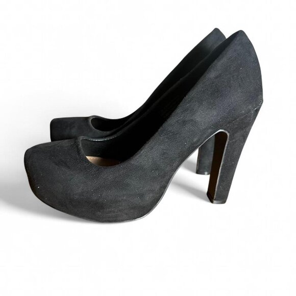 Torrid Platform Pumps Black Size 7.5 - Faux Suede Black (WW) - Picture 2 of 8